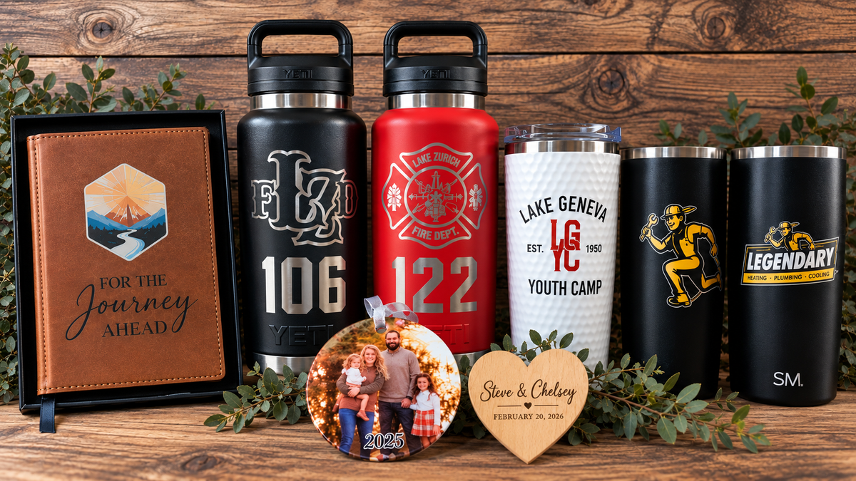 Custom Beese & Co. drinkware, ornaments and personalized gifts