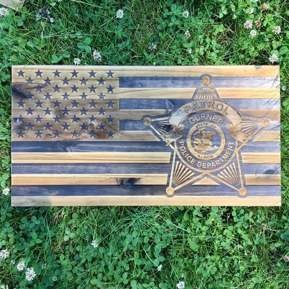 Laser Engraved Flags