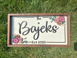 Last Name Sign