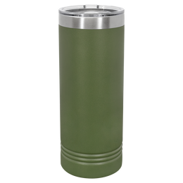 22 oz personalized tumbler in Army Green