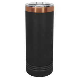 22 oz personalized tumbler in Black Rose