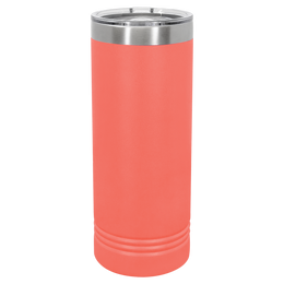 22 oz personalized tumbler in Coral