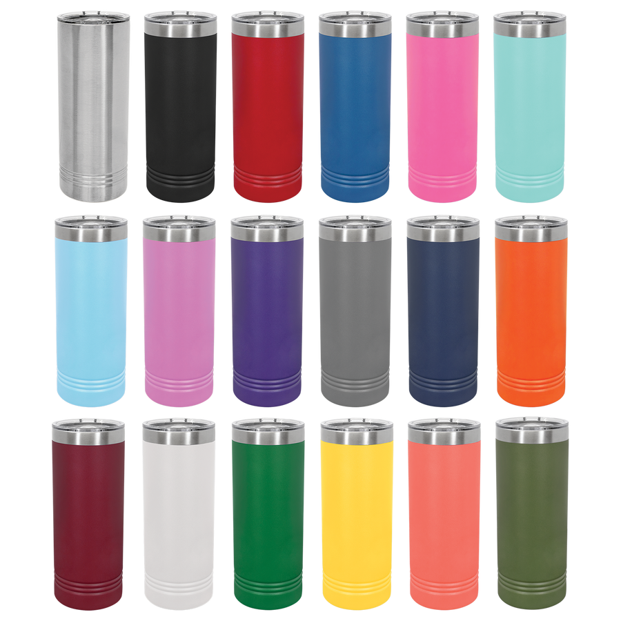 Available 22 oz personalized tumbler colors