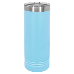 22 oz personalized tumbler in Light Blue