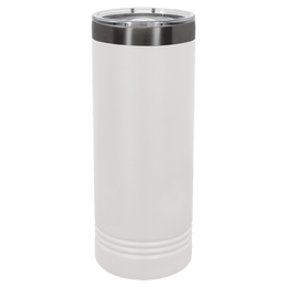22 oz personalized tumbler in White Ghost