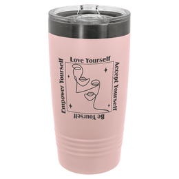 20 oz black underneath - laser engraved