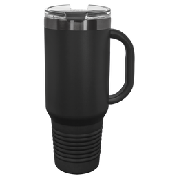 40 oz Black Ghost Laser Engraved Tumbler
