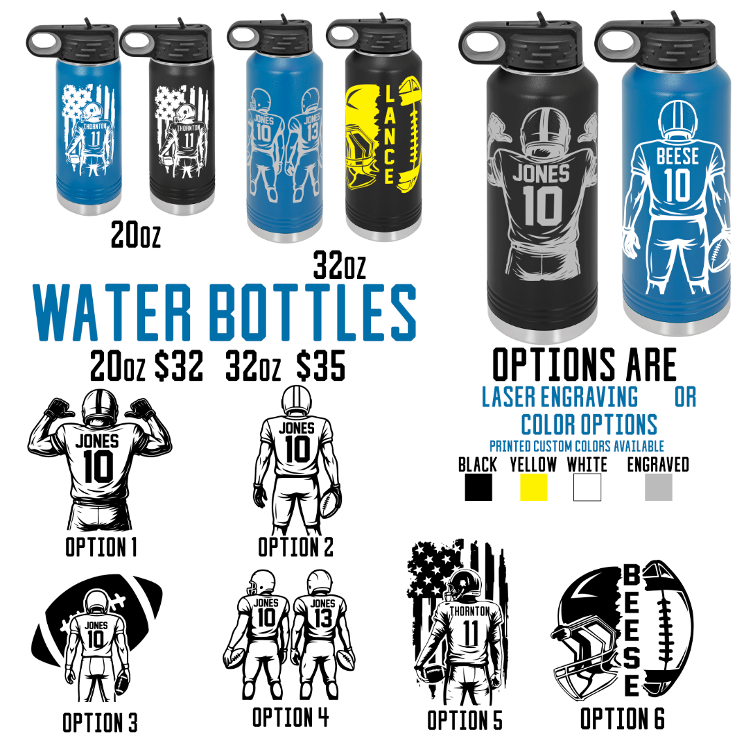 Player's Custom Water Bottle