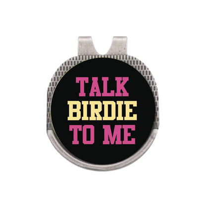 Silver Hat Clip with Golf Ball Marker