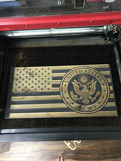 Laser Engraved Flags